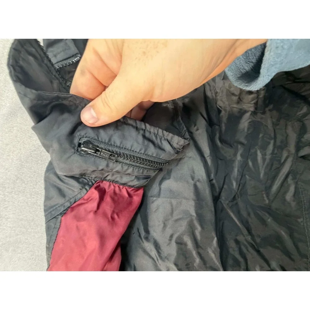 Vintage Y2K Nike Windbreaker Rain Pullover Pack away Hood‎ Black XXL